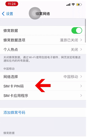 抚宁苹果14维修网分享如何给iPhone14的SIM卡设置密码 